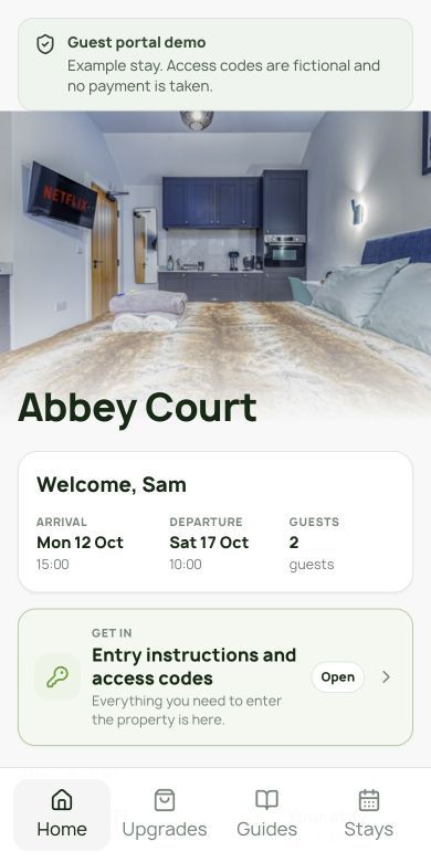 The Upgraded OS sample guest portal
