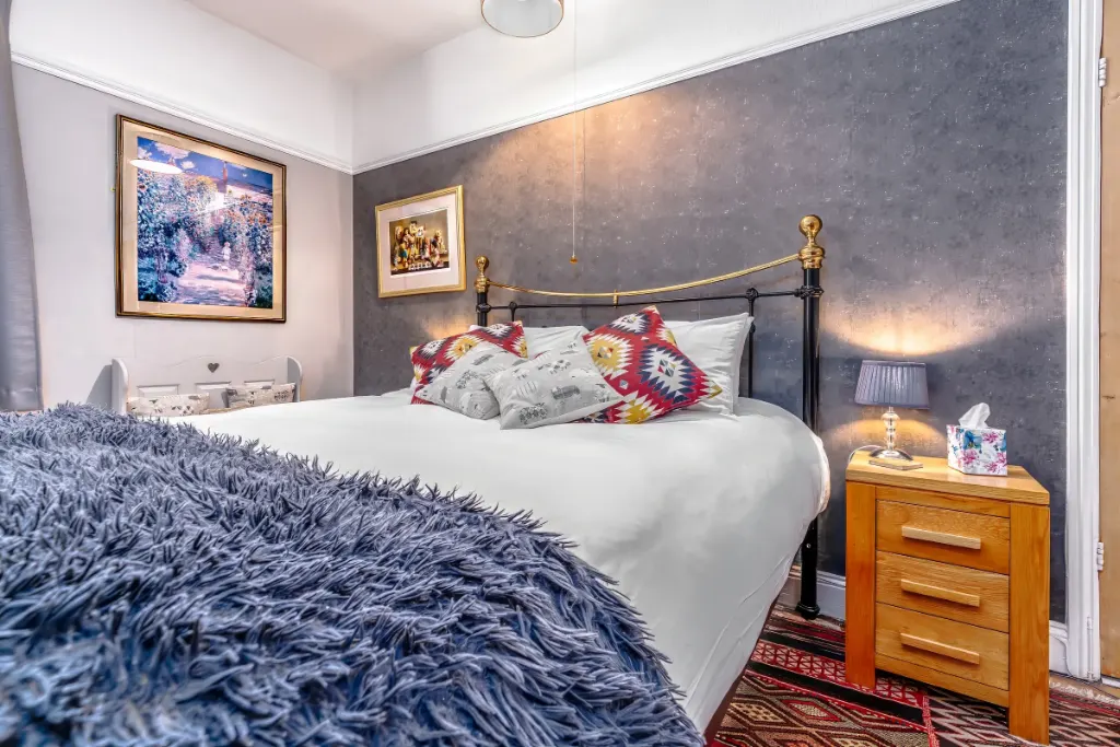 A guest bedroom in one of the homes we manage